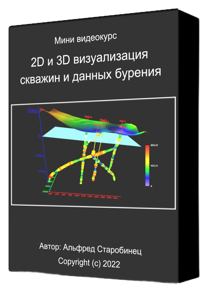Мини-видеокурс: 2D и 3D визуализация скважин и данных бурения
